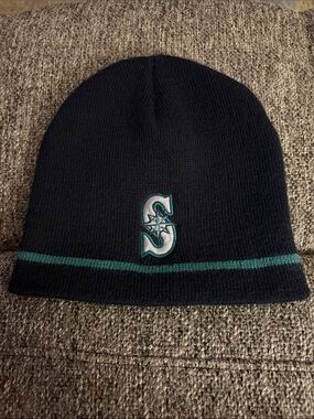 Seattle Mariners Knit Hat - Kids - Navy & Teal.